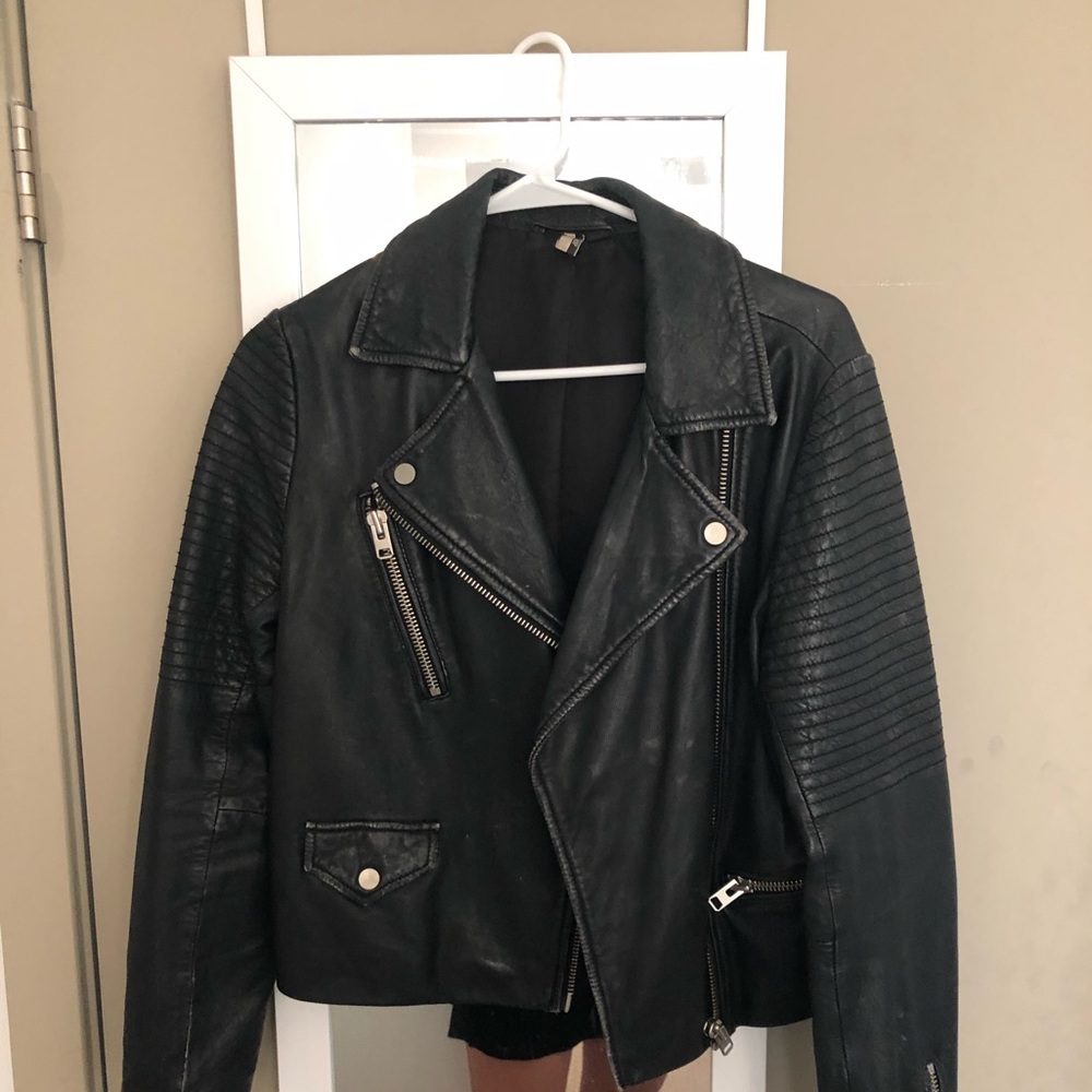 Topshop leather jacket